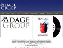 Tablet Screenshot of adagegroup.net